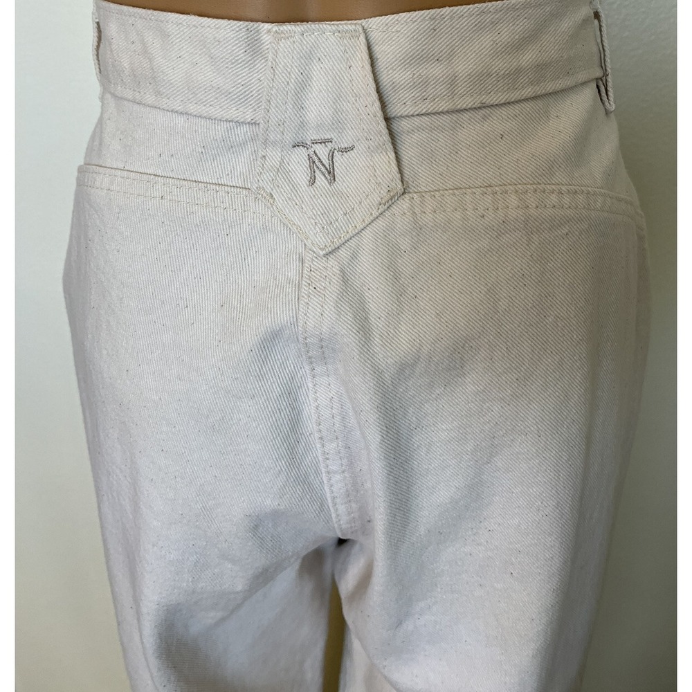N Thoroughbred-Western, 70/80s, Vintage, Cream, Long, USA, HighRise, Jean. Sz-13 - Picture 6 of 10